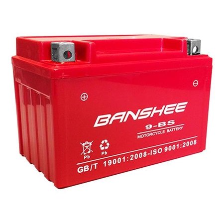 BANSHEE Banshee 9BS-Banshee1 12V 8Ah YTX9-BS Replacement Motorcycle Battery for Yamaha GS YTX9-BS AGM 9BS-Banshee1